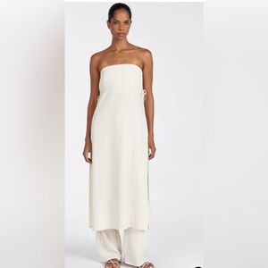 DISSH Cream Strapless Dress
